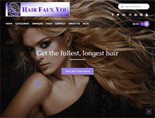 Tablet Screenshot of hairfauxyou.com